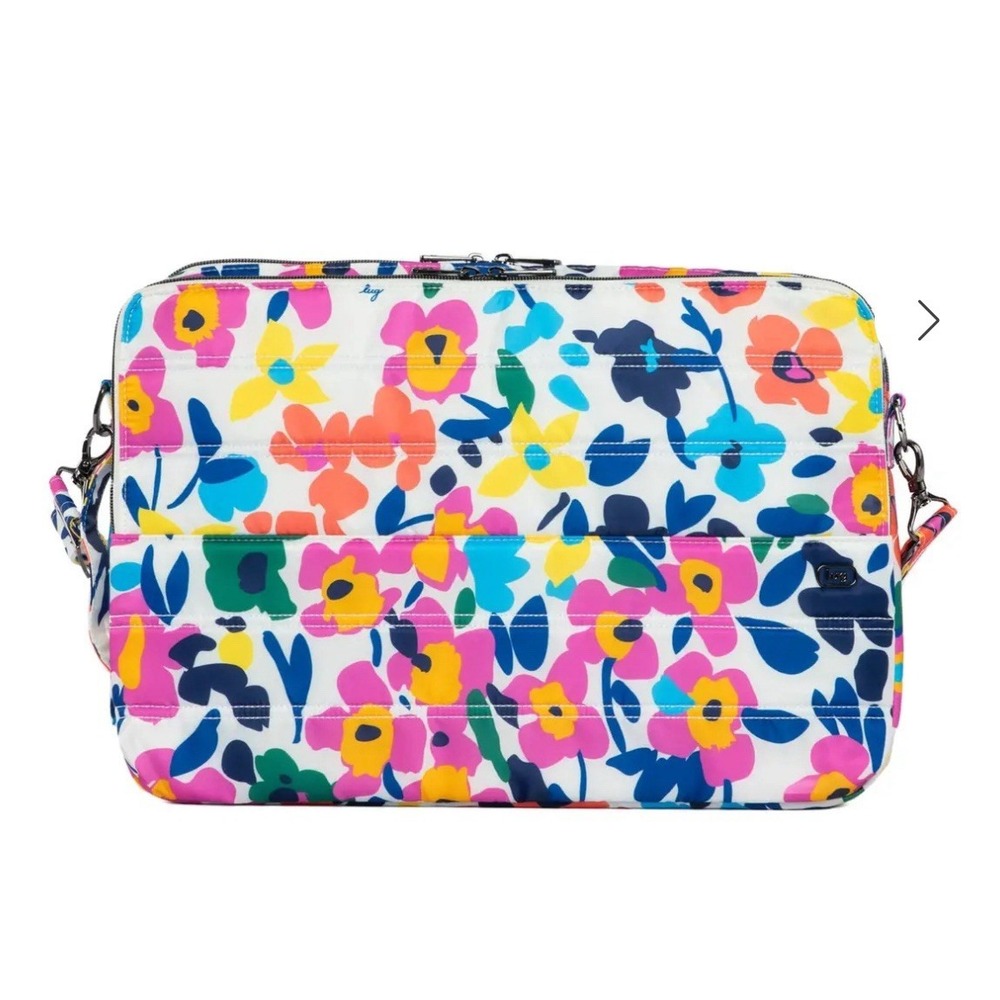 Lug Delta 17" Laptop Case Messenger Bag Wildflower Brights Padded Lightweight